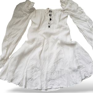 Mini Dress, bubble long sleeve